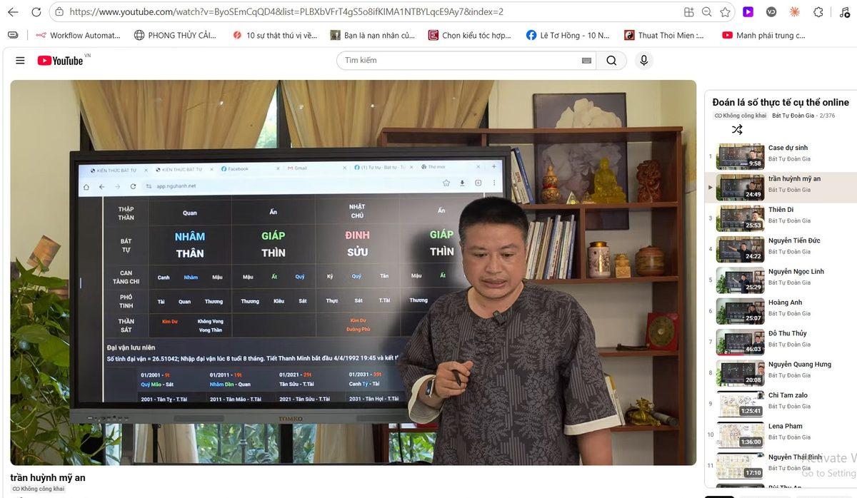 376 video đoán lá số thực tế